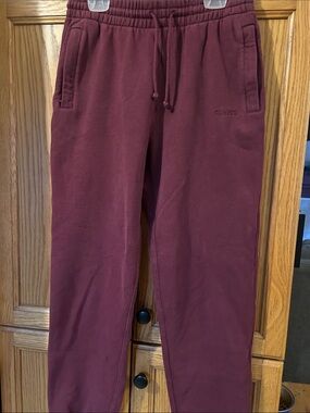Roots Men's Burgundy Jogger Sweatpants